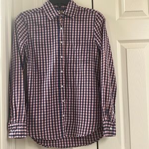 Blue & Pink Checked Button Down